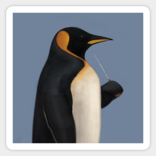 King Penguin Conductor Sticker